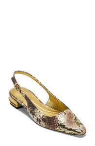 �_�i �L������ �j���[���[�N ���f�B�[�X �V���[�Y �q�[�� Donna Karanew York Savita Slingback Pump Cognac/ Gold �S�[���h