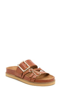 �P���V�[�_�b�K�[ ���f�B�[�X �V���[�Y �T���_�� Kelsi Dagger Brooklyn Stella Buckle Slide Sandal Auburn