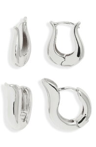 �I�[�v���G�f�B�b�g ���f�B�[�X �A�N�Z�T���[ �s�A�X�E�C�������O Open Edit Set of 2 Tulip Hoop Earring sILVER �V���o�[
