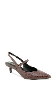 �N���X�`���� �V���A�m ���f�B�[�X �V���[�Y �p���v�X Christian Siriano New York Daray Slingback Pump DARK BROWN �u���E��