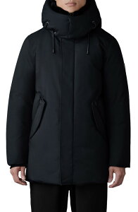�}�b�J�[�W�� �����Y �A�E�^�[ �R�[�g �p�[�J�[ �_�E�� Mackage Sullivan Waterepellent 800 Fill Power Down Parka with Removable BibLACK �u���b�N