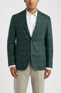 �W���b�N�r�N�^�[ �����Y �A�E�^�[ �W���P�b�g�E�u���]�� �R�[�g Jack Victor Midland Windowpane Sport Coat FOREST GREEN �O���[��