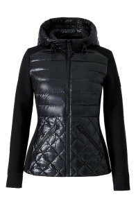 �}�b�J�[�W�� ���f�B�[�X �A�E�^�[ �W���P�b�g�E�u���]�� �_�E�� Mackage Agatha Mixed Media Down Jacket BLACK �u���b�N