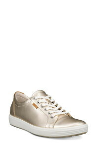 �G�R�[ ���f�B�[�X �V���[�Y �X�j�[�J�[ ECCO Soft 7 Sneaker Pure White Gold �z���C�g