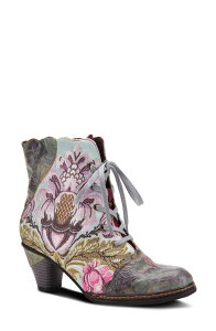 �X�v�����O�X�e�b�v ���f�B�[�X �V���[�Y �u�[�c�E���C���u�[�c L'Artiste by Spring Step L'Artiste Siren Bootie Mint Green Multi �O���[��