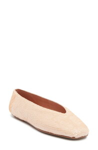 �W�F�t���[ �L�����x�� ���f�B�[�X �V���[�Y �p���v�X�p���R�[�� Jeffrey Campbell Fathom Sequin Square Toe Flat Blush �u���b�V��