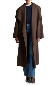 アヴェックレフィーユ レディース アウター ジャケット・ブルゾン コート Avec Les Filleshawl Collar Long Coat DARK TRUFFLE