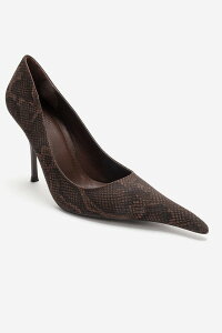 �v�����[�O�V���[�Y ���f�B�[�X �p���v�X Prologue Shoes Luce Pointed Toe Stiletto Pump Brown Pattern �u���E��