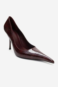 �v�����[�O�V���[�Y ���f�B�[�X �p���v�X Prologue Shoes Luce Pointed Toe Stiletto Pump Burgundy Print �o�[�K���f�B
