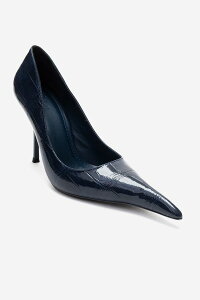 �v�����[�O�V���[�Y ���f�B�[�X �p���v�X Prologue Shoes Luce Pointed Toe Stiletto Pump Navy Print �l�C�r�[