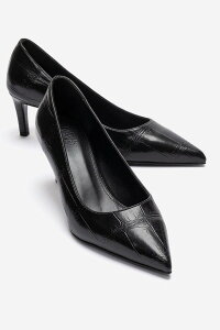 �v�����[�O�V���[�Y ���f�B�[�X �p���v�X Prologue Shoes Velmira Stiletto Pump Black Print �u���b�N