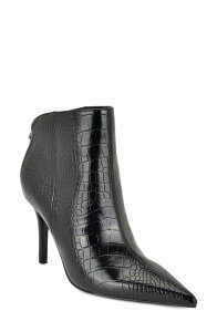 �i�C���E�F�X�g ���f�B�[�X �V���[�Y �u�[�c�E���C���u�[�c �A���N�� Nine West Gesabel Ankle Bootie (Women) BLACK CROC �u���b�N