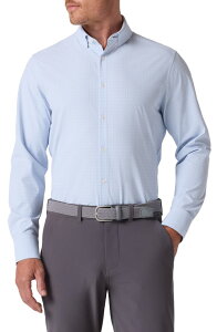 �~�Y�����C�� �����Y �g�b�v�X �V���c �v�����g Mizzen+Main Leeward Trim Fit Check Print Button-Up Shirt Light Blue Mini Plaid �u���[