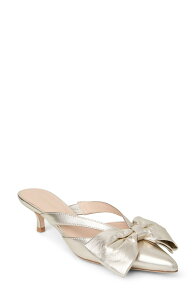 �W���b�N���W���[�X ���f�B�[�X �V���[�Y �q�[�� Jack Rogers Cynthia Bow Pointed Toe Mule Jacks Platinum