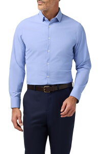 �~�Y�����C�� �����Y �g�b�v�X �V���c Mizzen+Main Leeward Trim Fit Performance Button-Up Shirt Cobalt Straton Check �R�o���g