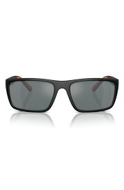 スクーデリア フェラーリ メンズ アクセサリー サングラス・アイウェア Scuderia Ferrari 59mmirro red Rectangular Sunglasses BLACK GREY ブラック