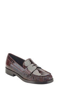 �}�[�N�E�t�B�b�V���[ ���f�B�[�X �V���[�Y �I�b�N�X�t�H�[�h ���[�t�@�[ Marc Fisher LTD Nell Penny Loafer (Women) DARK RED ���b�h