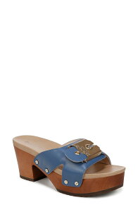 �h�N�^�[�E�V���[�� ���f�B�[�X �V���[�Y �q�[�� �v���b�g�t�H�[�� �T���_�� Dr. Scholl's Original Max Platform Sandal Blue Multi �u���[