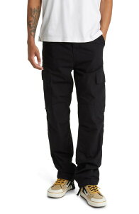 �J�[�n�[�g �����Y �{�g���X �J�W���A���p���c �J�[�S�p���c �R�b�g�� Carhartt Work In Progress Cotton Ripstop Cargo Pants Black Rinsed �u���b�N