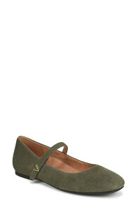 �o�C�I�j�b�N ���f�B�[�X �V���[�Y �p���v�X Vionic Alameda Mary Jane Flat Dark Olive �I���[�u
