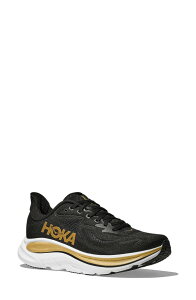 �z�J�I�l�I�l ���f�B�[�X �V���[�Y �X�j�[�J�[ HOKA Clifton 10 Running Shoe Black / Gold �u���b�N