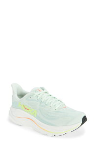�z�J�I�l�I�l ���f�B�[�X �V���[�Y �X�j�[�J�[ HOKA Clifton 10 Running Shoe Sea Glass/ Neon Flame
