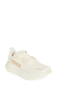 �z�J�I�l�I�l ���f�B�[�X �V���[�Y �X�j�[�J�[ HOKA Clifton 10 Running Shoe Vanilla / Birch