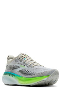�u���b�N�X �����Y �V���[�Y �X�j�[�J�[ Brooks Adrenaline GTS 25 Running Shoe Oyster/ Green Gecko/ Blue �u���[