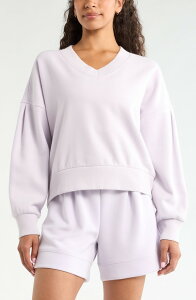 �[�� ���f�B�[�X �A�E�^�[ �p�[�J�[�E�X�E�F�b�g �V���c �t���[�X Zella Cloud Fleece Sweatshirt PURPLE HUSH �p�[�v��