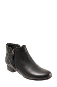 �g���b�^�[�Y ���f�B�[�X �V���[�Y �u�[�c�E���C���u�[�c Trotters Major Bootie Black Quilted �u���b�N