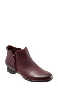 �g���b�^�[�Y ���f�B�[�X �V���[�Y �u�[�c�E���C���u�[�c Trotters Major Bootie Dark Red Leather ���b�h