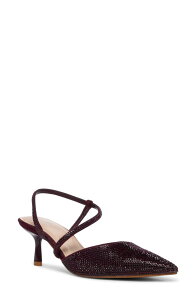 �f���[�������h�� ���f�B�[�X �V���[�Y �q�[�� Dune London Competitive Slingback Pointed Toe Pump Burgundy �o�[�K���f�B