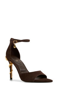 �A���h ���f�B�[�X �V���[�Y �q�[�� �T���_�� �A���N�� ALDO Medezankle Strapointed Toe Sandal Dark Brown �u���E��