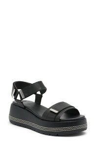�\���� ���f�B�[�X �V���[�Y �T���_�� �v���b�g�t�H�[�� �A���N�� SOREL Sunpeak Ankle Straplatform Sandal Black/ Black �u���b�N