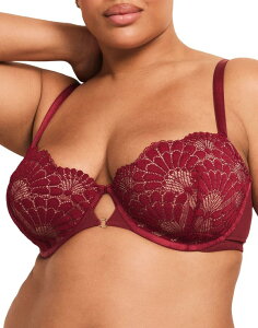 �A�h�A�~�[ ���f�B�[�X �A���_�[�E�F�A �u���W���[ �v���X�T�C�Y Adore Me Albanne Contour Balconette Bra (Plus) Dark red ���b�h