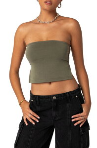 �A�f�B�N�e�b�h ���f�B�[�X �g�b�v�X �V���c �I�[�v���o�b�N EDIKTED Taopen Back Tube Top OLIVE �I���[�u