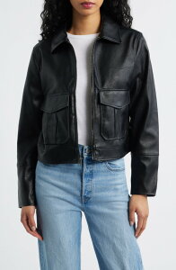 ���[�o�C�X ���f�B�[�X �A�E�^�[ �W���P�b�g�E�u���]�� ���U�[ �t�F�C�N���U�[ Levi's Faux Leather Moto Jacket Black �u���b�N