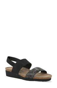 �i�I�g ���f�B�[�X �V���[�Y �T���_�� Naot Amy Slingback Sandal Reptile Patent/ Black �u���b�N