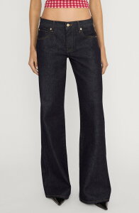 �t���[�� ���f�B�[�X �{�g���X �f�j���p���c ���C�h���b�O �W�[���Y FRAME The Pixie Leo Lowaist Wide Leg Jeans CASINO