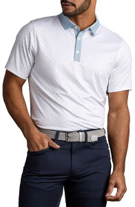 ���[�k �����Y �g�b�v�X �V���c Rhone Drive Time Performance Polo ARCTIC BLUE FOULARD �u���[