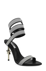 �W�W ���f�B�[�X �V���[�Y �q�[�� �T���_�� �A���N�� ZIGI Player Ankle Strap Sandal Black �u���b�N