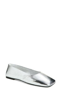 �W�F�t���[ �L�����x�� ���f�B�[�X �V���[�Y �p���v�X Jeffrey Campbellistosquare Toe Flat Silver Crinkle �V���o�[