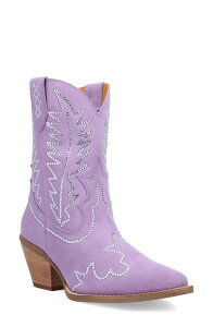 �f�B���S ���f�B�[�X �V���[�Y �u�[�c�E���C���u�[�c Dingo Tiny Pony Rhinestone Western Boot Lavender ���x���_�[