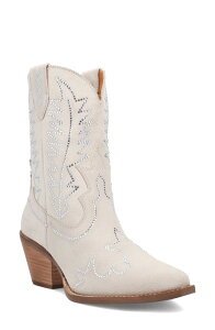 �f�B���S ���f�B�[�X �V���[�Y �u�[�c�E���C���u�[�c Dingo Tiny Pony Rhinestone Western Boot White �z���C�g