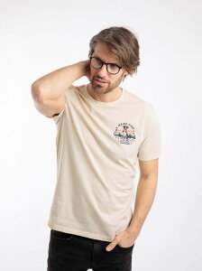 �E�B�A�[�h�t�B�b�V�� �����Y �g�b�v�X T�V���c �v�����g �O���t�B�b�N Weird Fish Dog Trails Back Print Graphic T-Shirt Egg Shell
