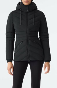 �}�b�J�[�W�� ���f�B�[�X �A�E�^�[ �W���P�b�g�E�u���]�� �L���e�B���O �_�E�� Mackage Nadia Hooded Quiltedown Jacket BLACK �u���b�N