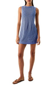 ���B�b�N�X �p�E�� �n�[�}�j�[ ���f�B�[�X �g�b�v�X �����s�[�X �j�b�g ViX Paula Hermanny Erika Open Knit Cover-Up Dress BLUE �u���[
