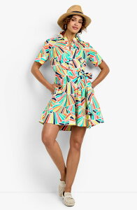 �g���[�i�^�[�N ���f�B�[�X �g�b�v�X �����s�[�X �v�����g Trina Turk Misola Printedress Coppelia
