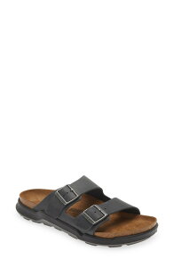 �r���P���V���g�b�N �����Y �V���[�Y �T���_�� Birkenstock Arizona Lug Sole Slide Sandal Black �u���b�N