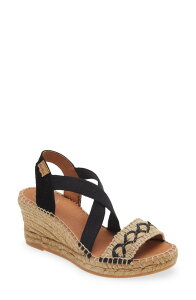 �g�j�[�|���Y ���f�B�[�X �V���[�Y �T���_�� Toni Ponsusa Espadrille Wedge Sandal Negre/ Black �u���b�N